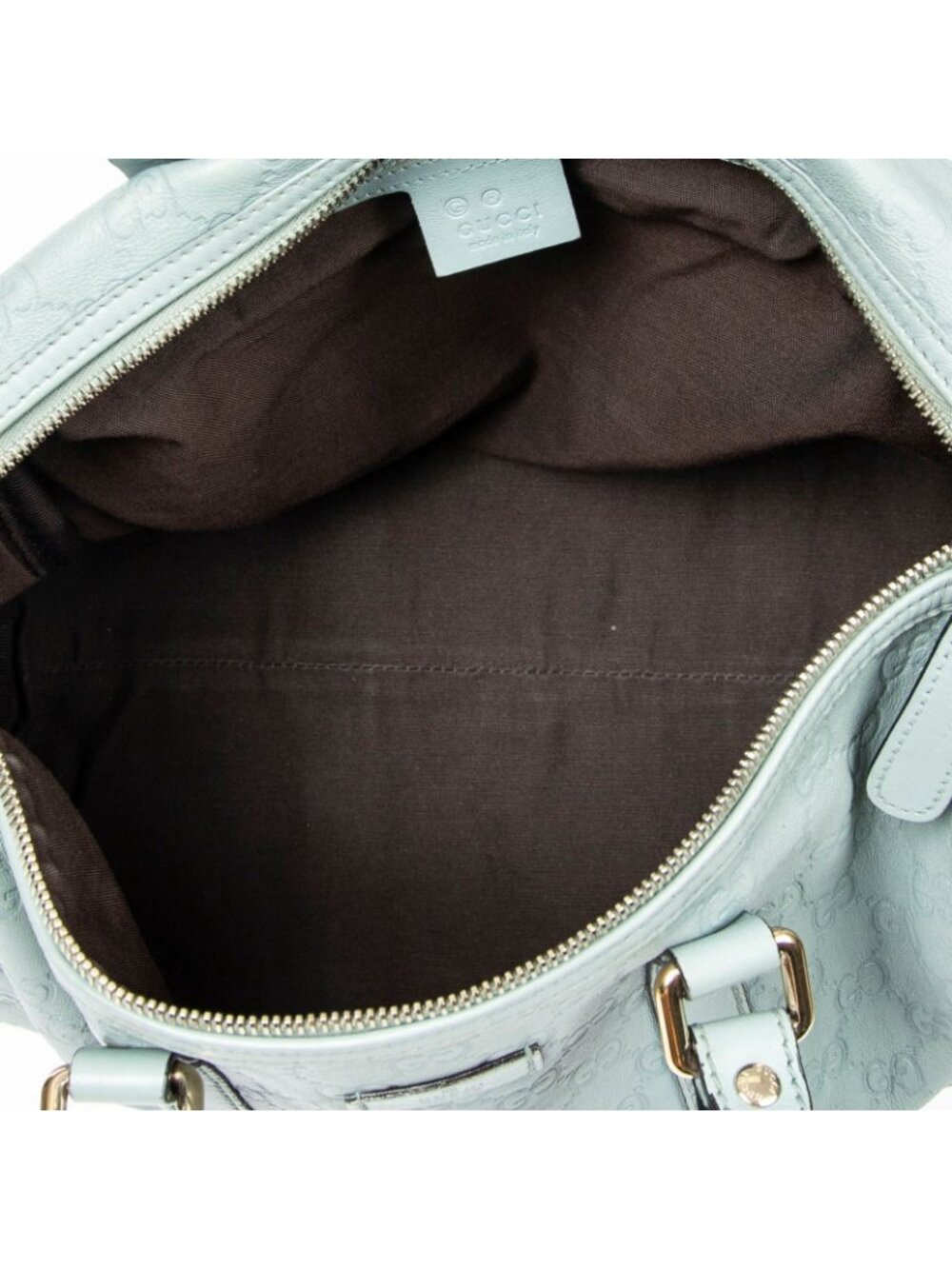 ★SOLD★ Gucci Midi Amboston Teale Guccissima Messenger Bag - Picture 9 of 11